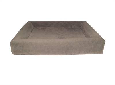 Bia bed fleece overtrek hondenmand taupe