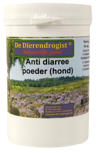 Dierendrogist diarree poeder hond