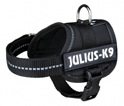 Julius k9 power-harnas / tuig voor labels zwart