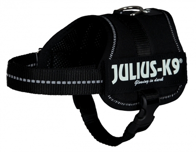 Julius k9 power-harnas / tuig voor labels zwart