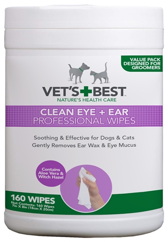 Vets best clean ear / eye wipes hond