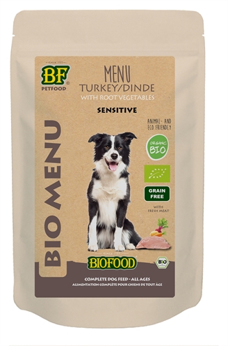 Biofood organic hond kalkoen menu pouch