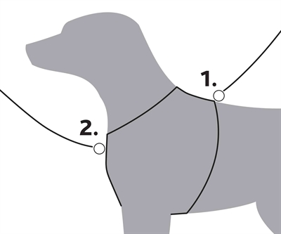 Trixie hondentuig premium y-tuig indigo
