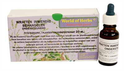 World of herbs fytotherapie wratten uitwendig/inwendig behandelen