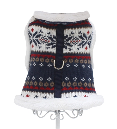 Croci harnas hond fashion xmas blue