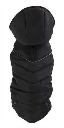 Martin sellier hondenjas nimbus met capuchon waterafstotend zwart