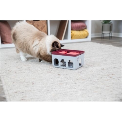 Trixie cat activity rod box wit / bordeaux