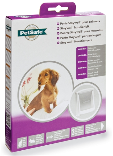 Petsafe kattenluik small wit/transparant