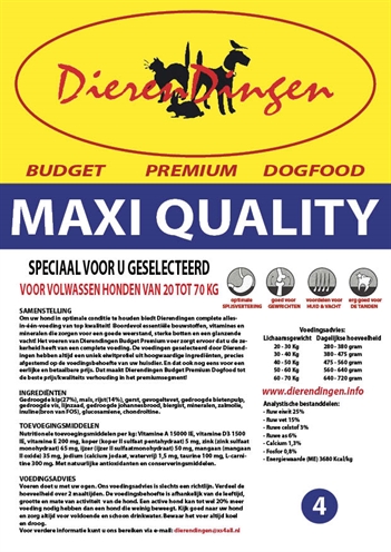 Budget premium dogfood adult maxi quality