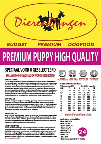 Budget premium puppy high quality