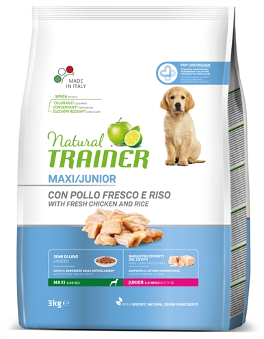 Natural trainer dog junior maxi chicken