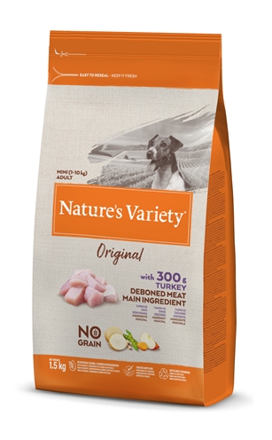 Natures variety original adult mini turkey no grain